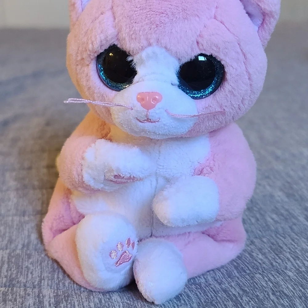 Ty Pink and White Plush Toy