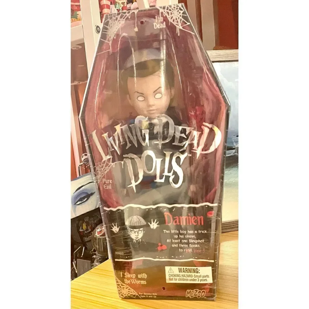 Living  Dead Dolls DAMIEN Blank Eyes Doll by MEZCO Series 1 2000 Factory Sealed