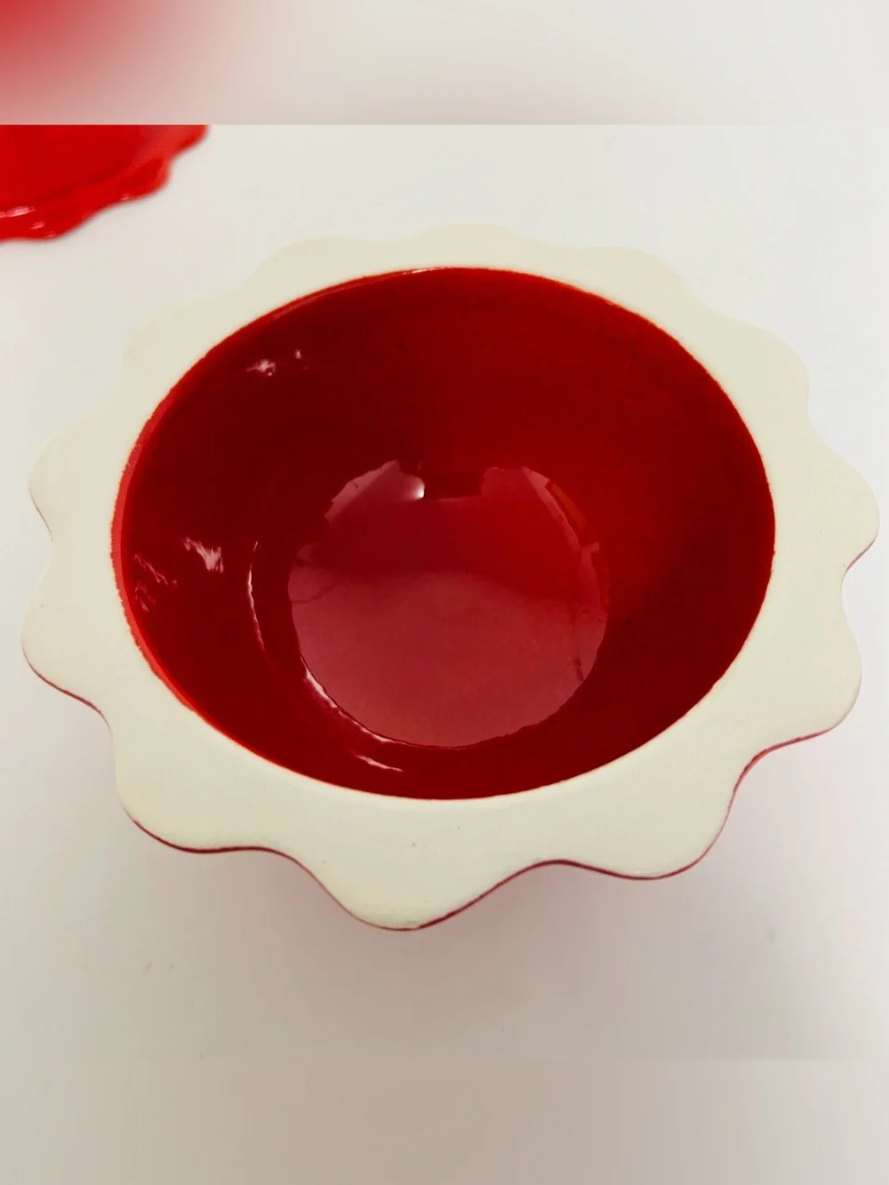 Crate & Barrel Made in Italy 90s 2000s Ceramiche Alfa Set of 6 Dessert Bowls