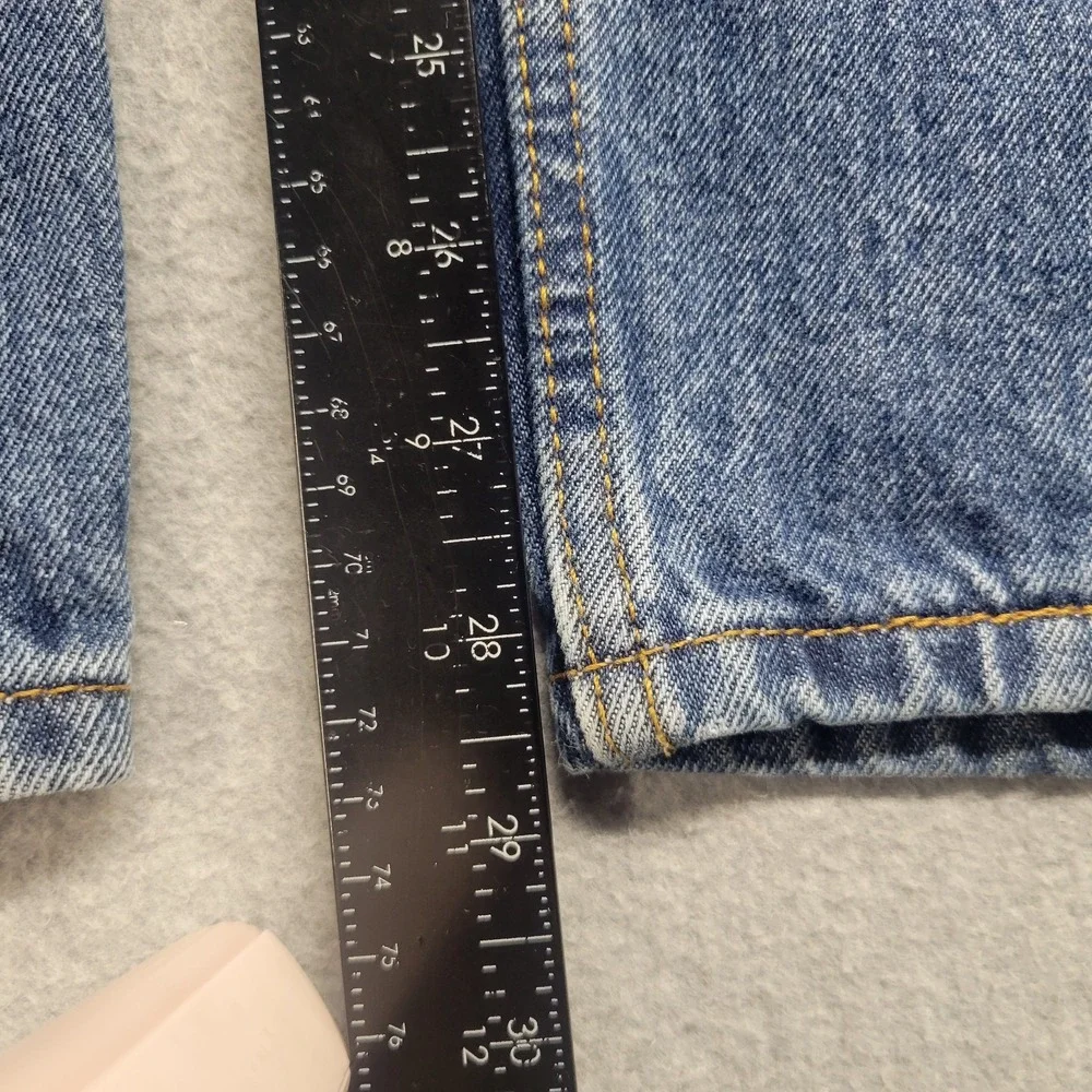 Levi's 505 Regular Fit Straight Leg Blue Denim Jeans Mens Size 36x30