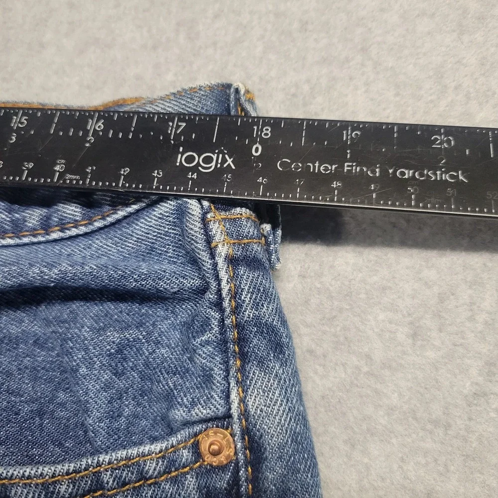 Levi's 505 Regular Fit Straight Leg Blue Denim Jeans Mens Size 36x30