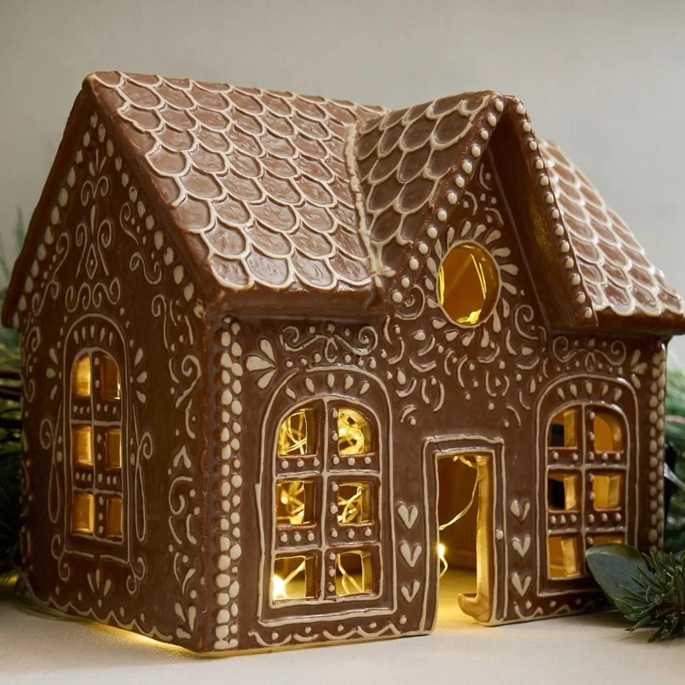Pottery Barn handcrafted gingerbread