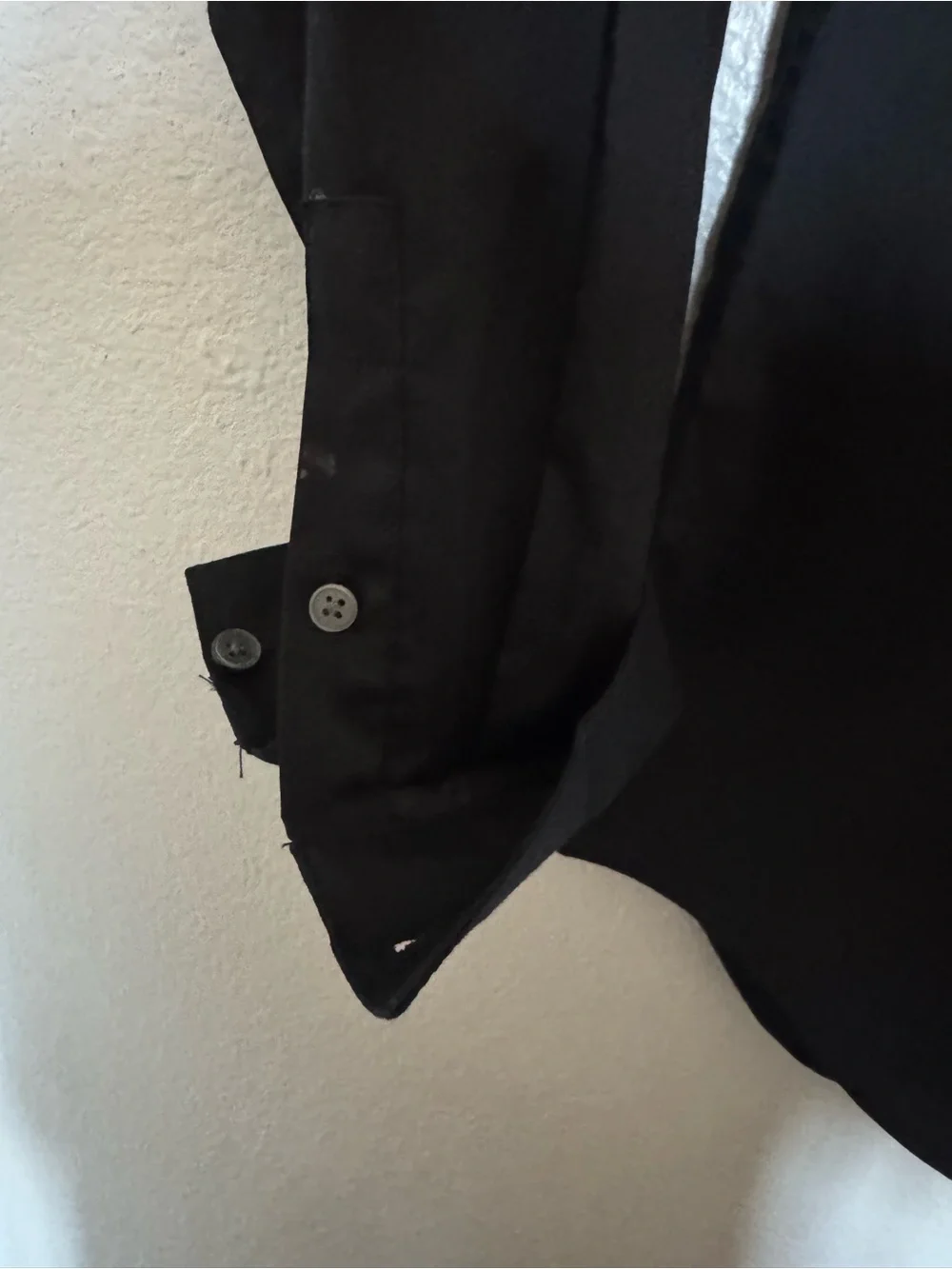 Calvin Klein Black Slim Fit Stretch Long-Sleeve Button-Down Shirt for Boys Sz 10