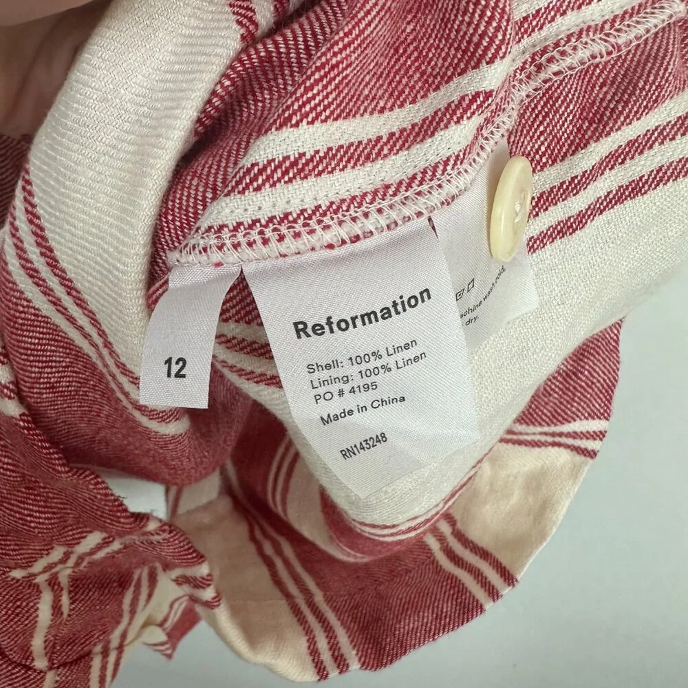 Reformation coconut linen