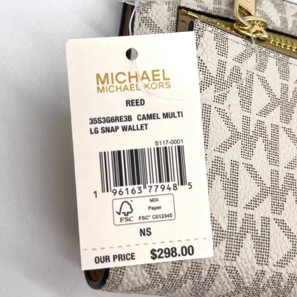 Michael Kors Reed Large Snap Bifold Wallet