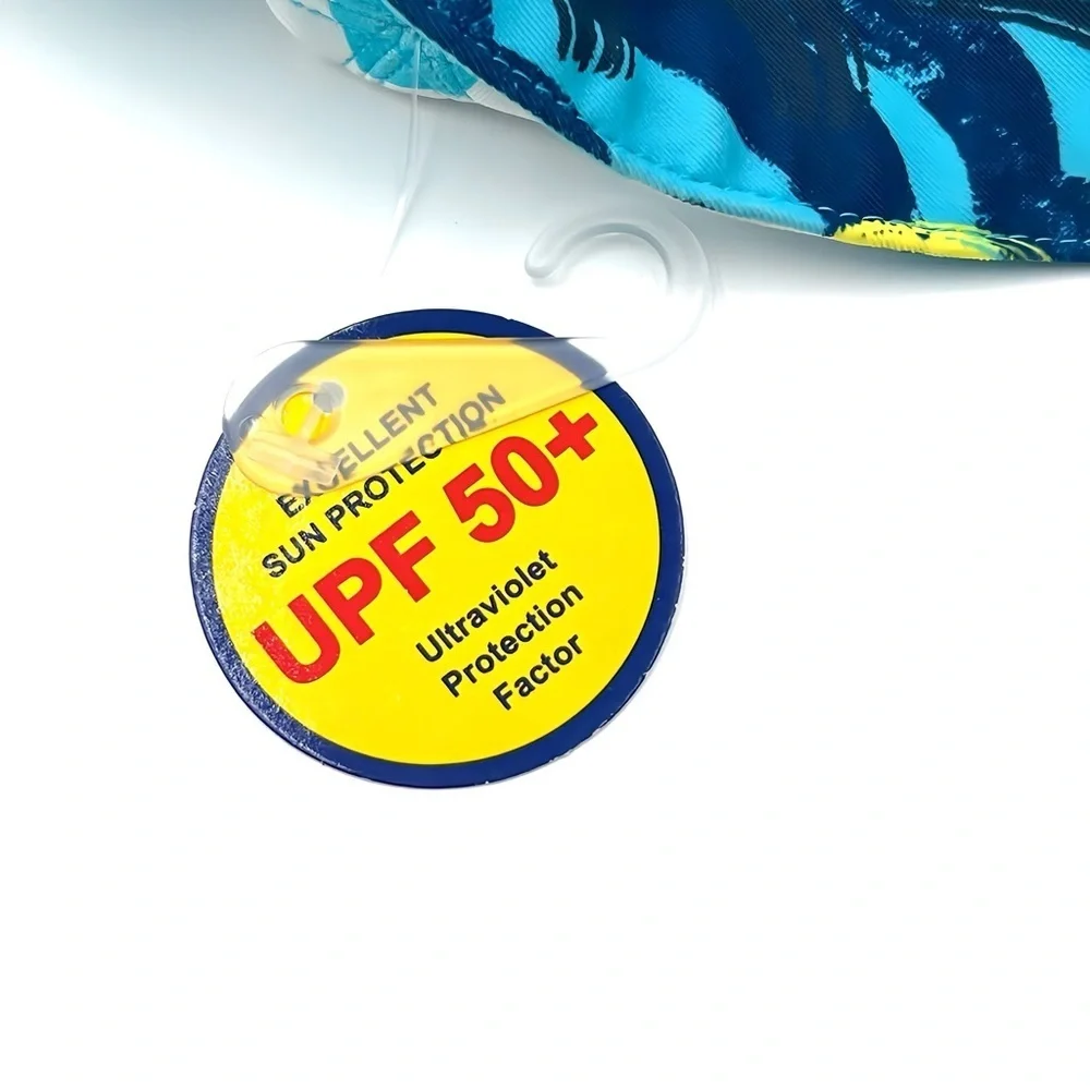 Tucker Tate Baby Reversible Swim Sun Hat UPF 50 Blue White Striped 0-12M Infant