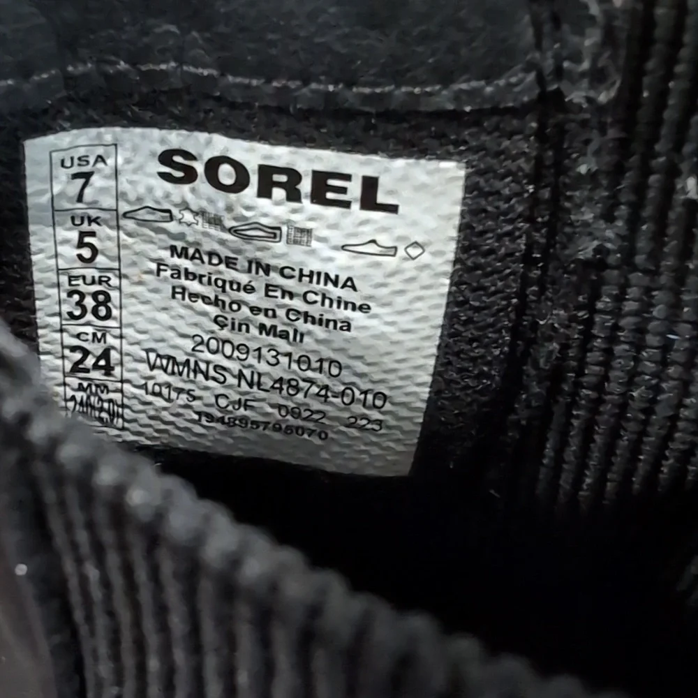 Sorel black leather