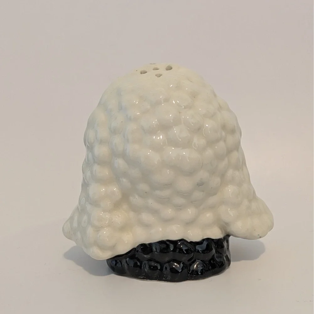 Vintage Poodle Head Dog Salt And Pepper Shakers Anthropomorphic Made In Japan