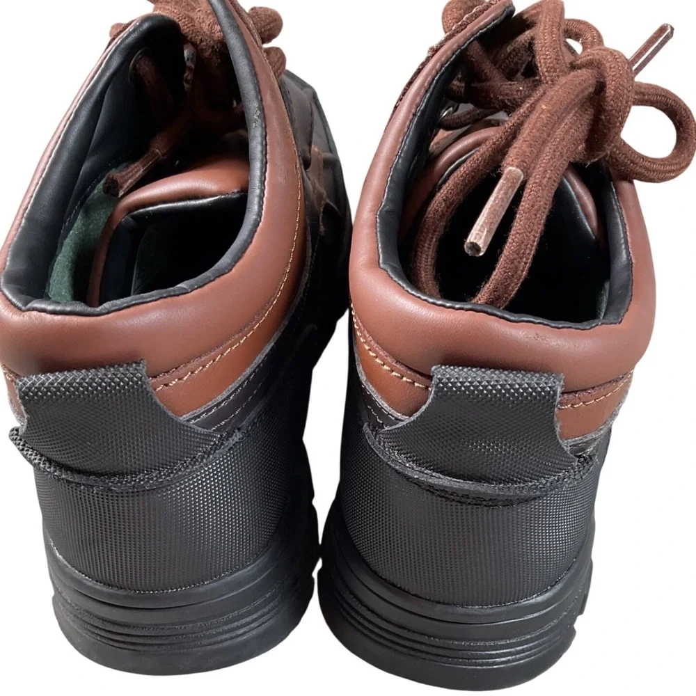 Polo Ralph Lauren Dover Duck Boots Boys 4 Brown Leather  Excellent Buckle