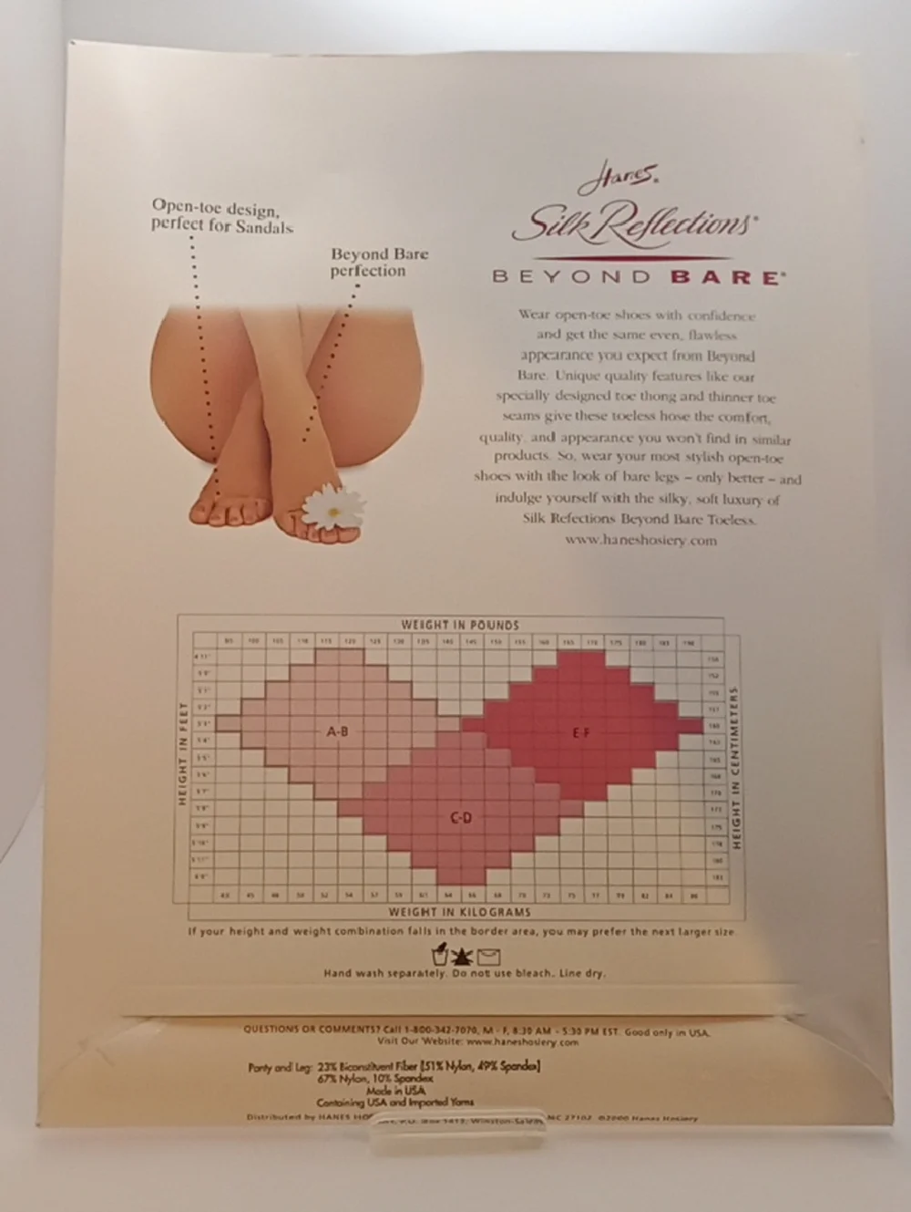 Bundle 3 for $15 Vintage Hanes Silk Reflections Pantyhose OAO85's Sz EF NOS!