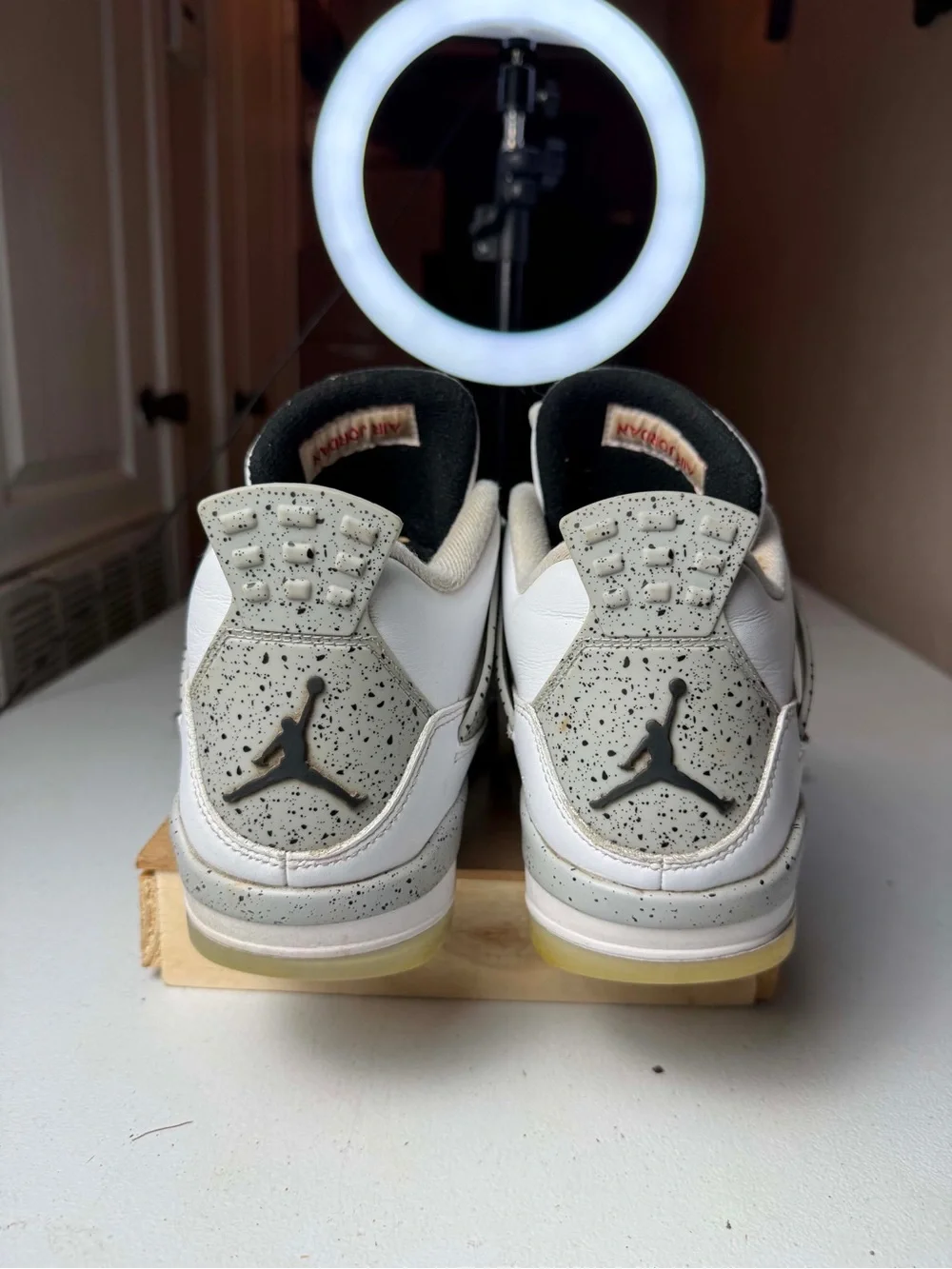 Nike Air Jordan 4 Retro Golf White Cement Mens Multi Size 11.5 CU9981-100