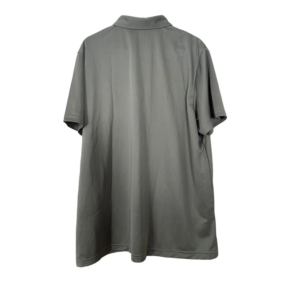 Men's Adidas Chest Print Polo Olive‎ Strata XXL New