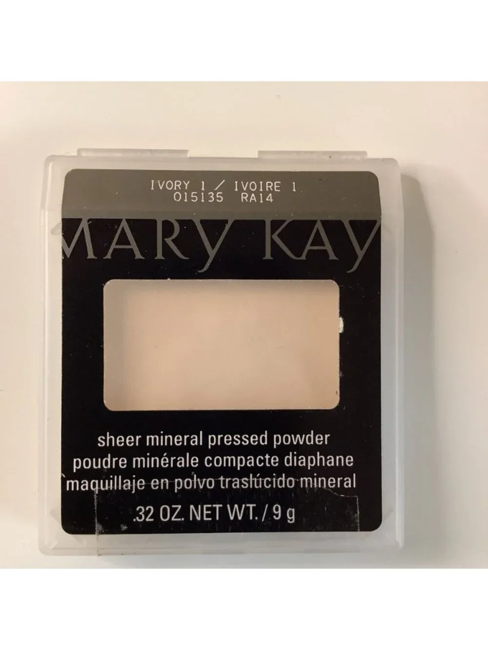 Mary Kay IVORY 1 Sheer Mineral Pressed Powder .32 oz, Discontinued 015135. New