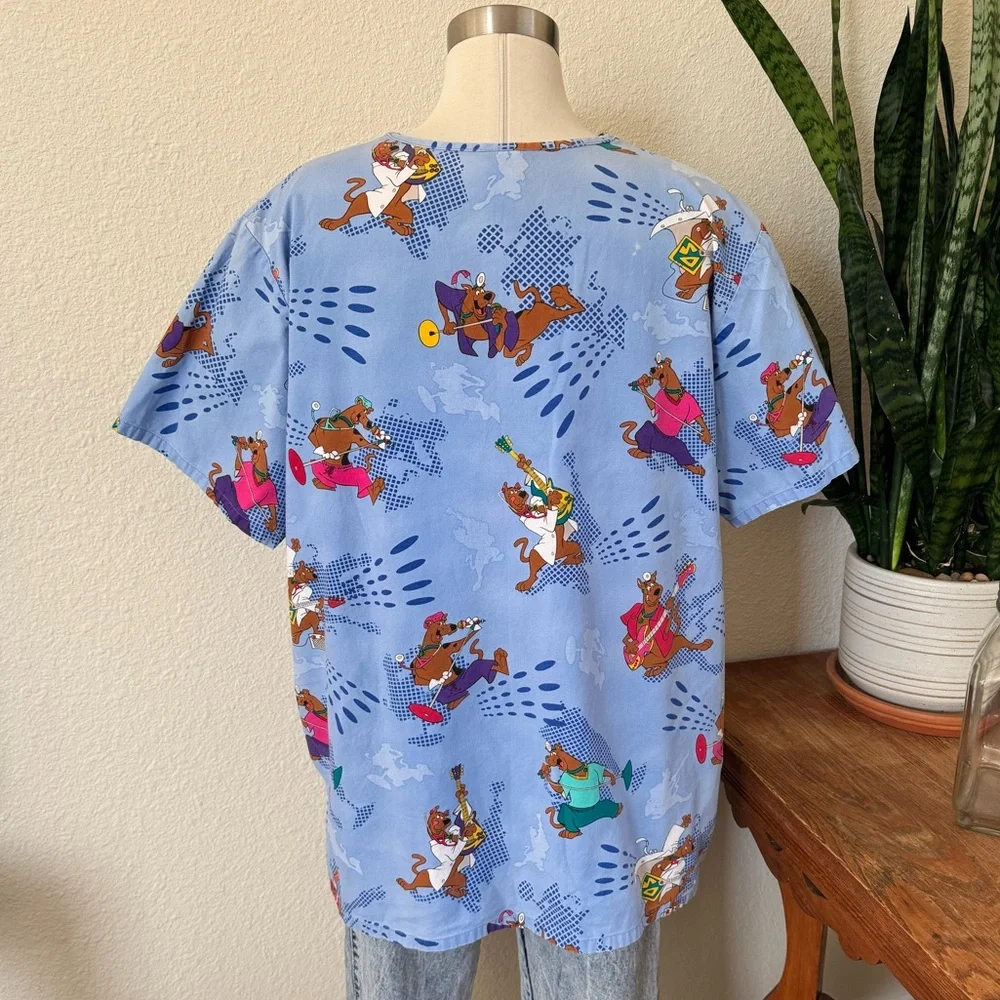 Vintage Scooby-Doo Cartoon Scrub Top XL –‎ Cute Medical Cosplay Tee