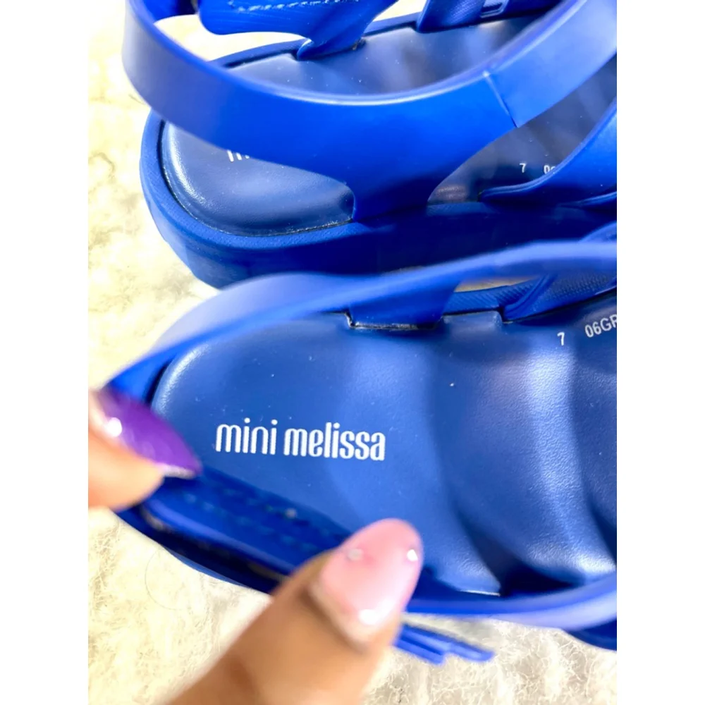 Mini Melissa Megan Fisherman blue sandals toddler size 11