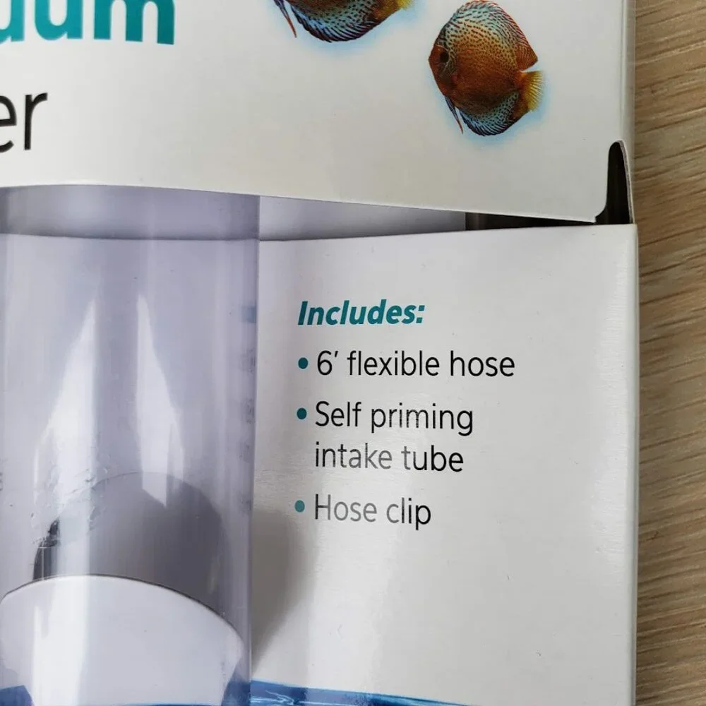 New Aqueon Aquarium Fish Tank Siphon Vacuum Gravel Cleaner Hand Syphon Pump Hose