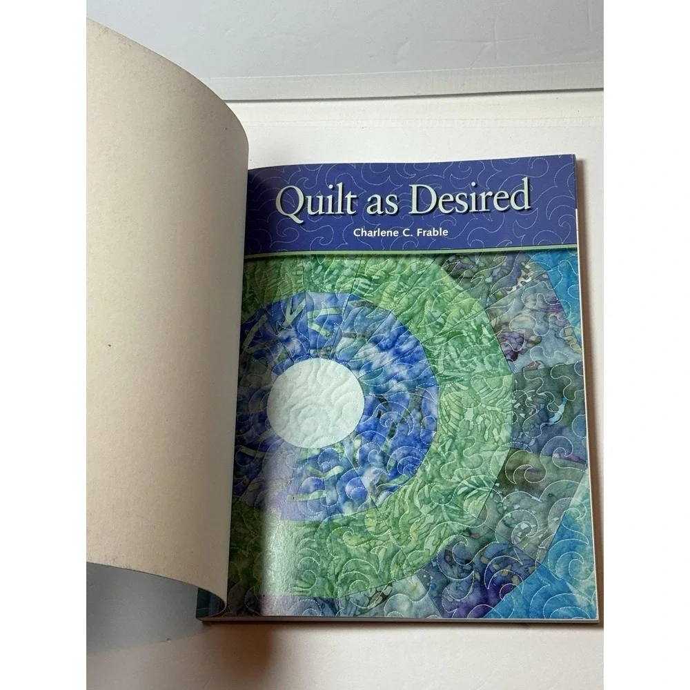Quilt‎ as Desired Straight Line Free Motion Quilting Book Charlene C Frable