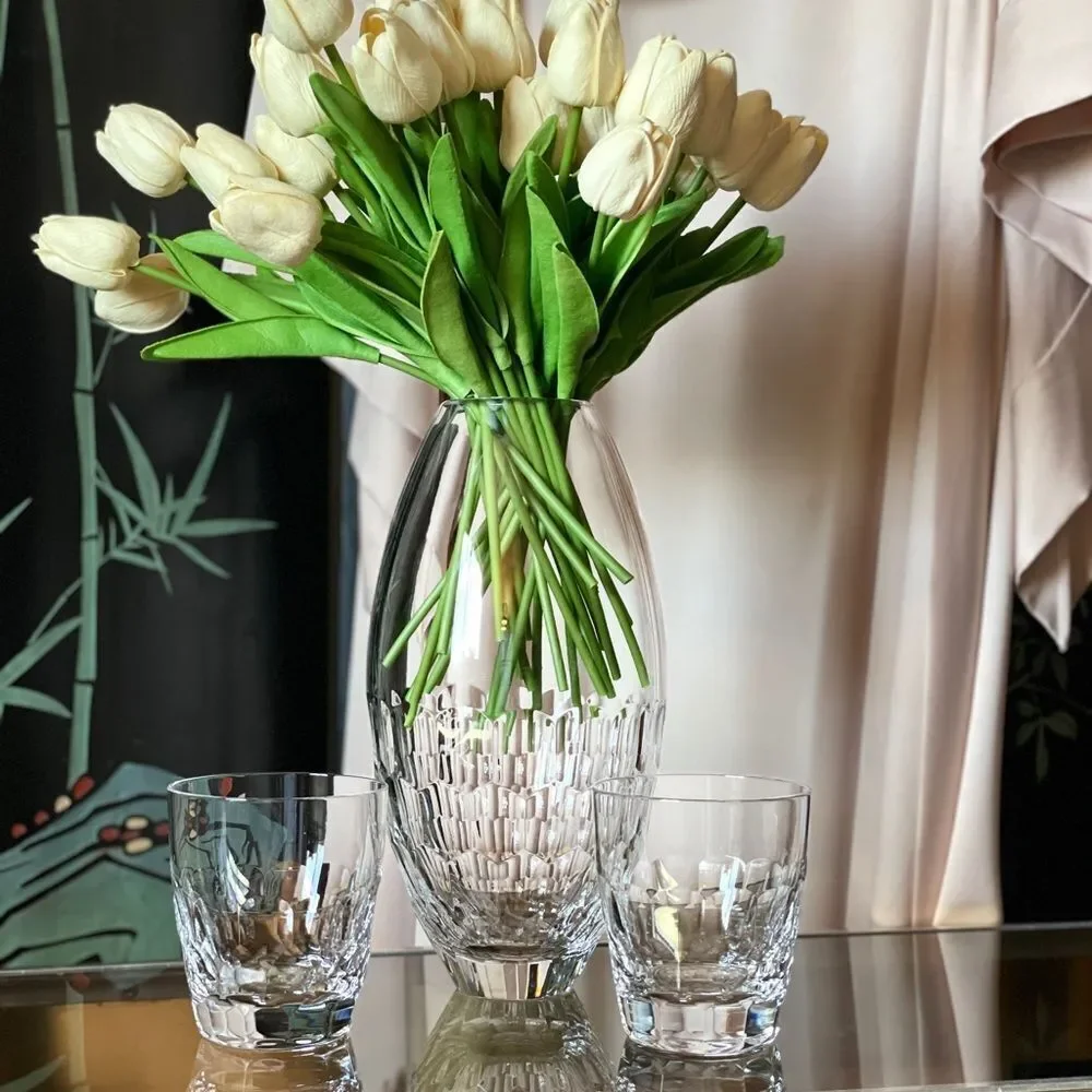 ♥️ Monique Lhuillier, Atelier Double Old Fashioned Glasses, pair Royal Doulton