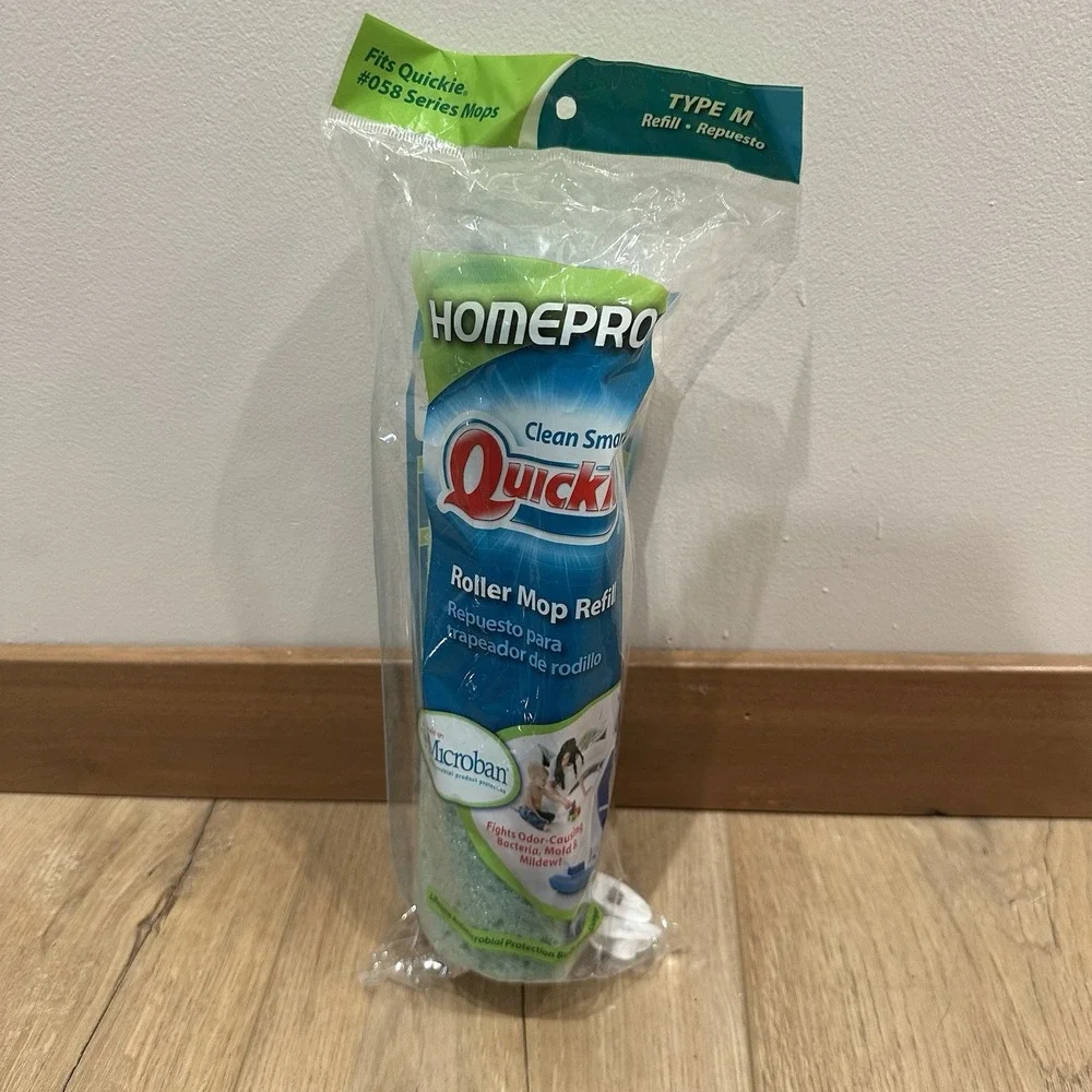 (1) Quickie Automatic‎ Roller Mop Refill Sealed Pkg #0572 SEALED