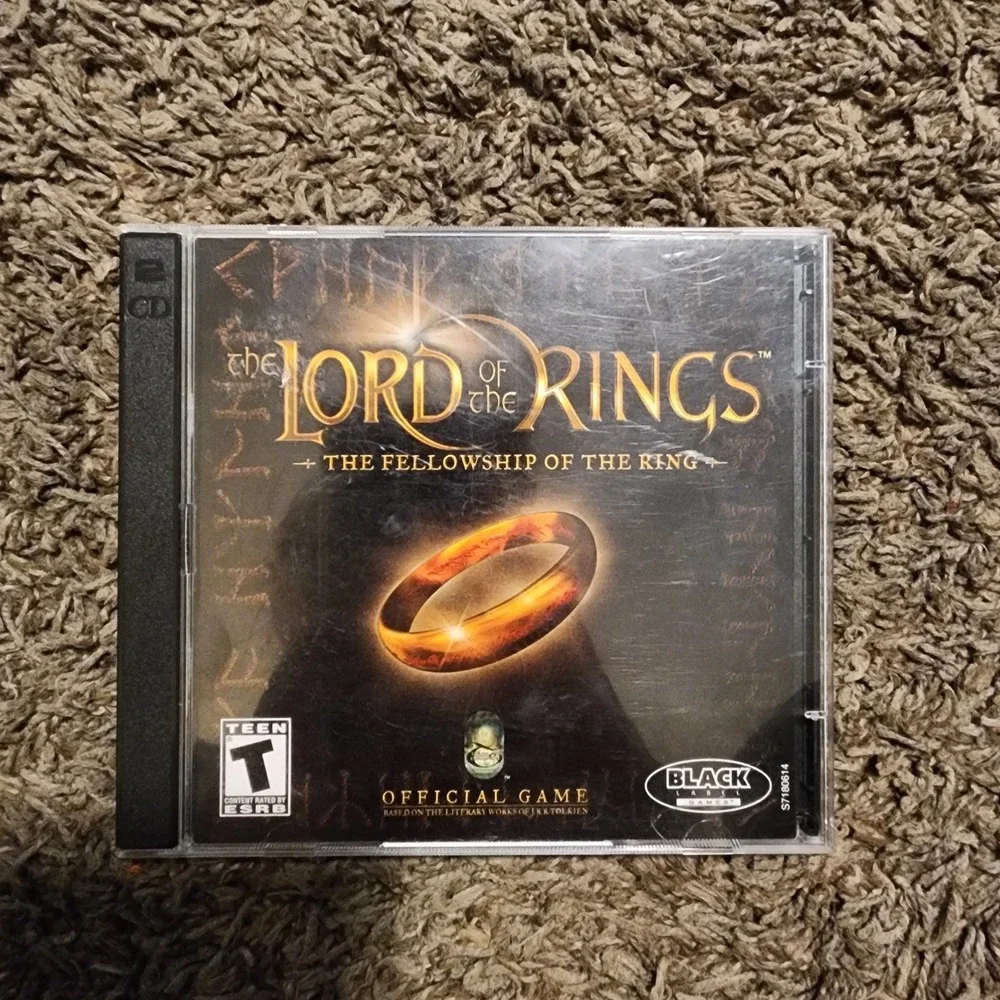 Lord Of The Rings Fellowship‎ of the Rings Official Game PC Black Label 2002 ⭐️