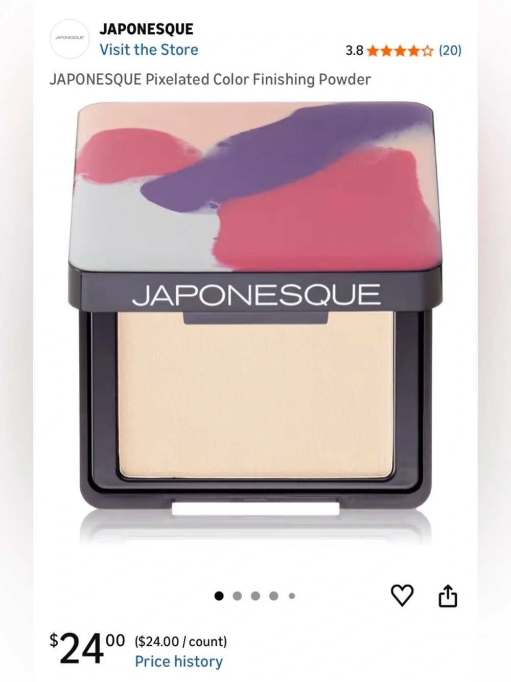 JAPONESQUE Pixelated Color Finishing Powder, NWT Shade 01