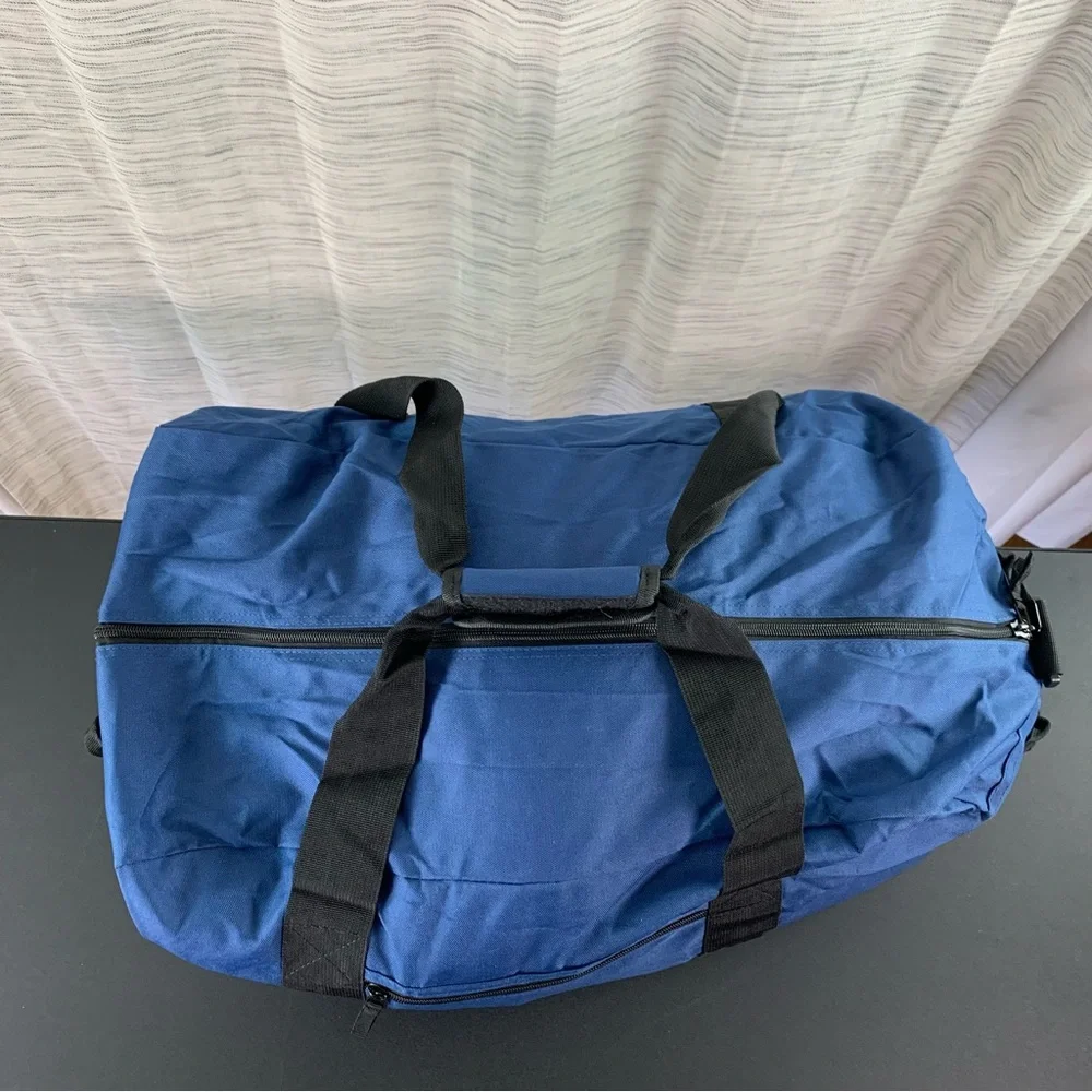 Large Blue Duffel Bag