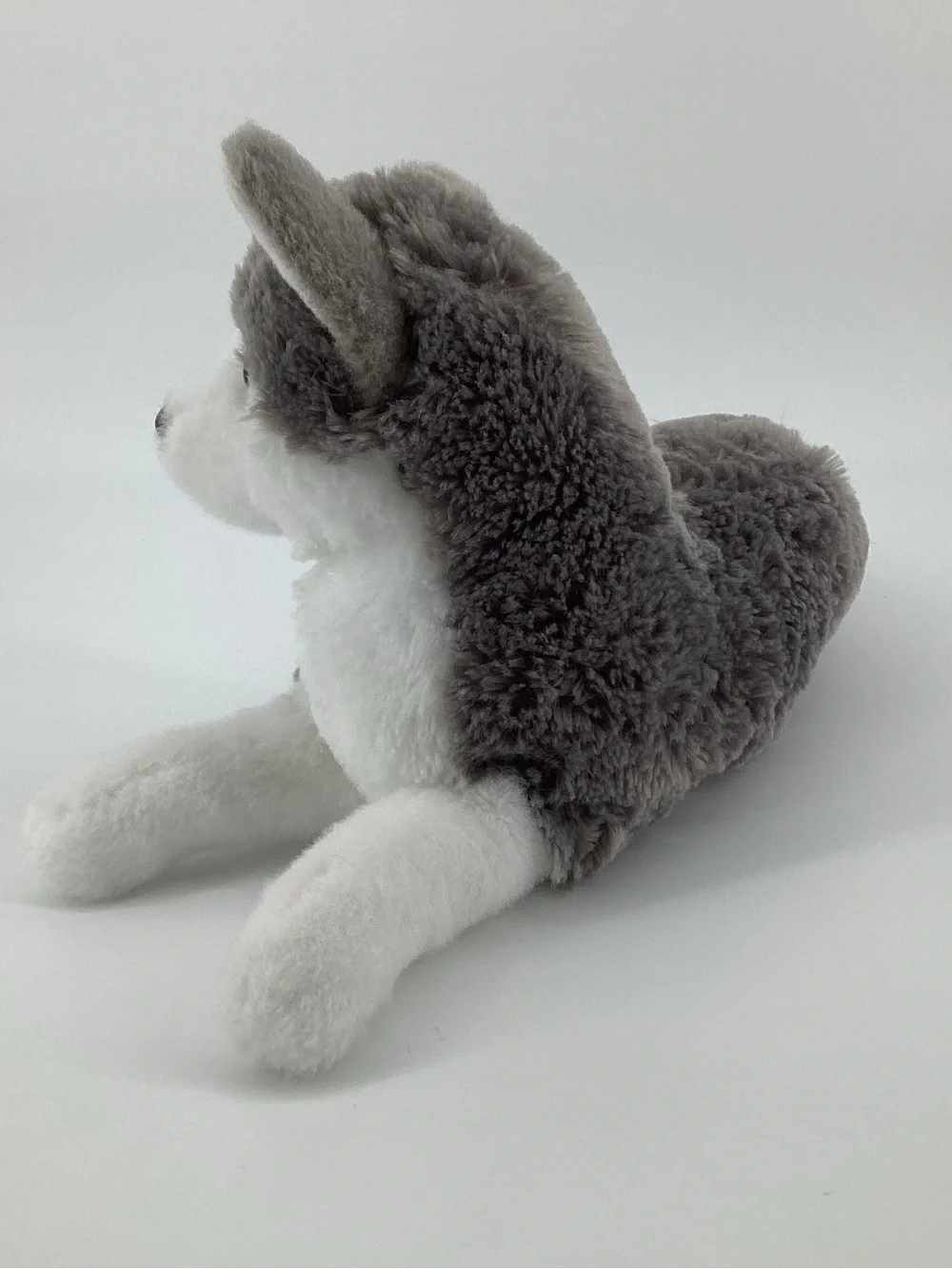 Douglas Husky Dog Plush #4327 Blue Eyes Puppy Laying Down Cuddle Toy Stuffed