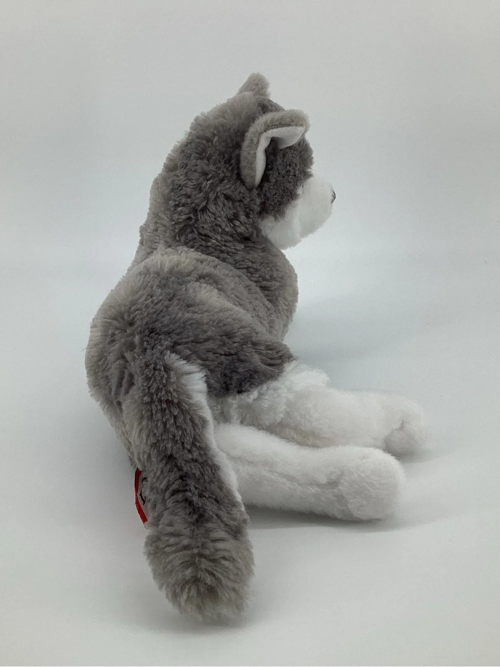 Douglas Husky Dog Plush #4327 Blue Eyes Puppy Laying Down Cuddle Toy Stuffed