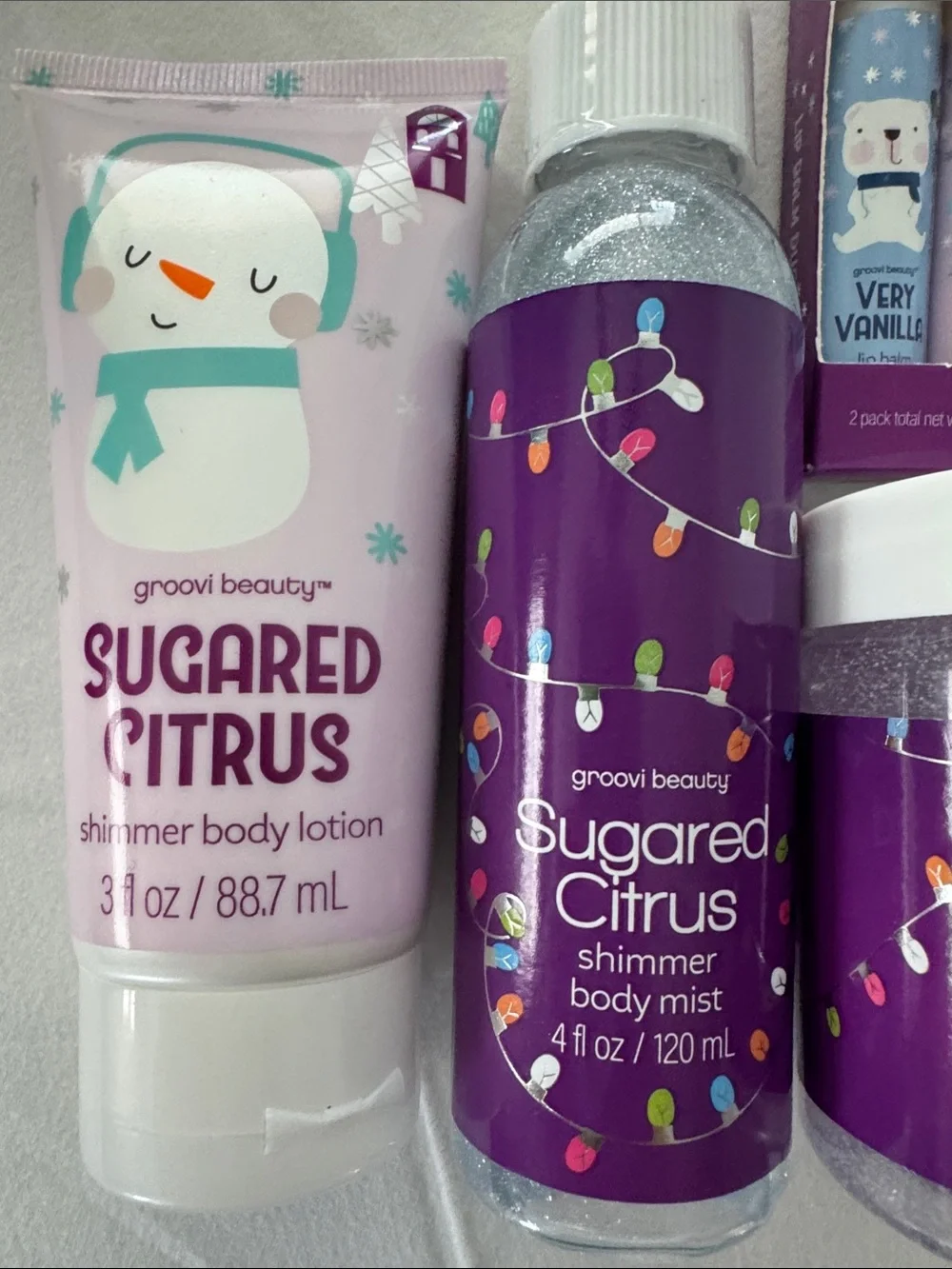 groovi beauty Sugared Citrus Kids Body Care Set
