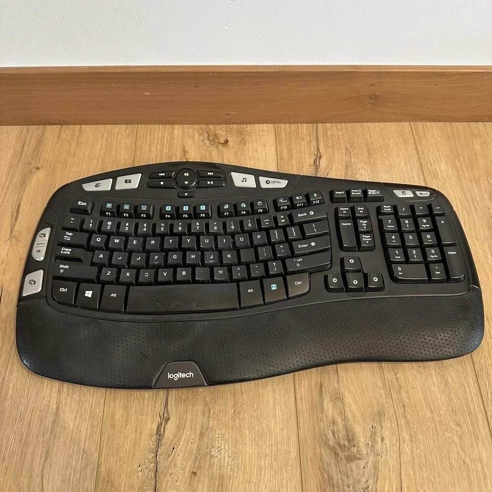 Logitech K350 (Y-R0053) Wireless Comfort Wave Ergonomics Keyboard TESTED‎ NO USB