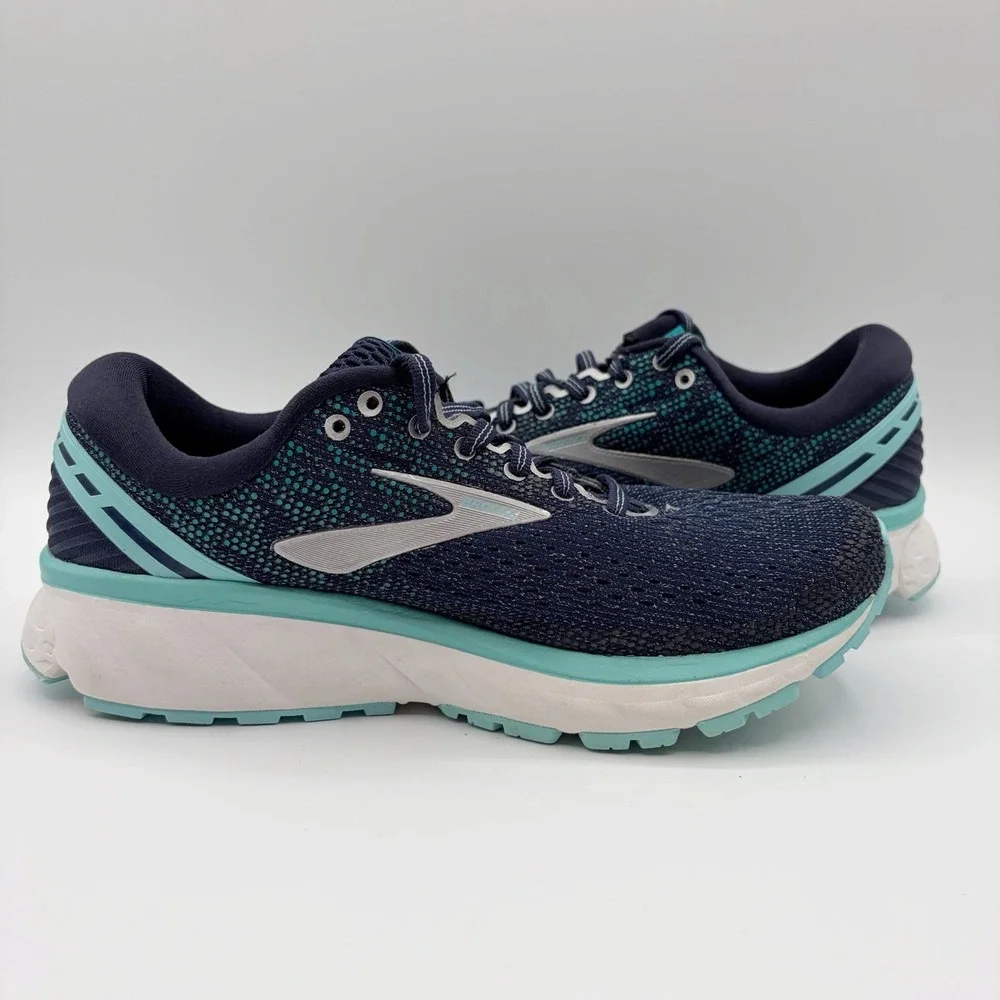 BROOKS GHOST 11 Women's Running Sneakers Size 6.5 Wide D Blue 1202771D493 Shoes