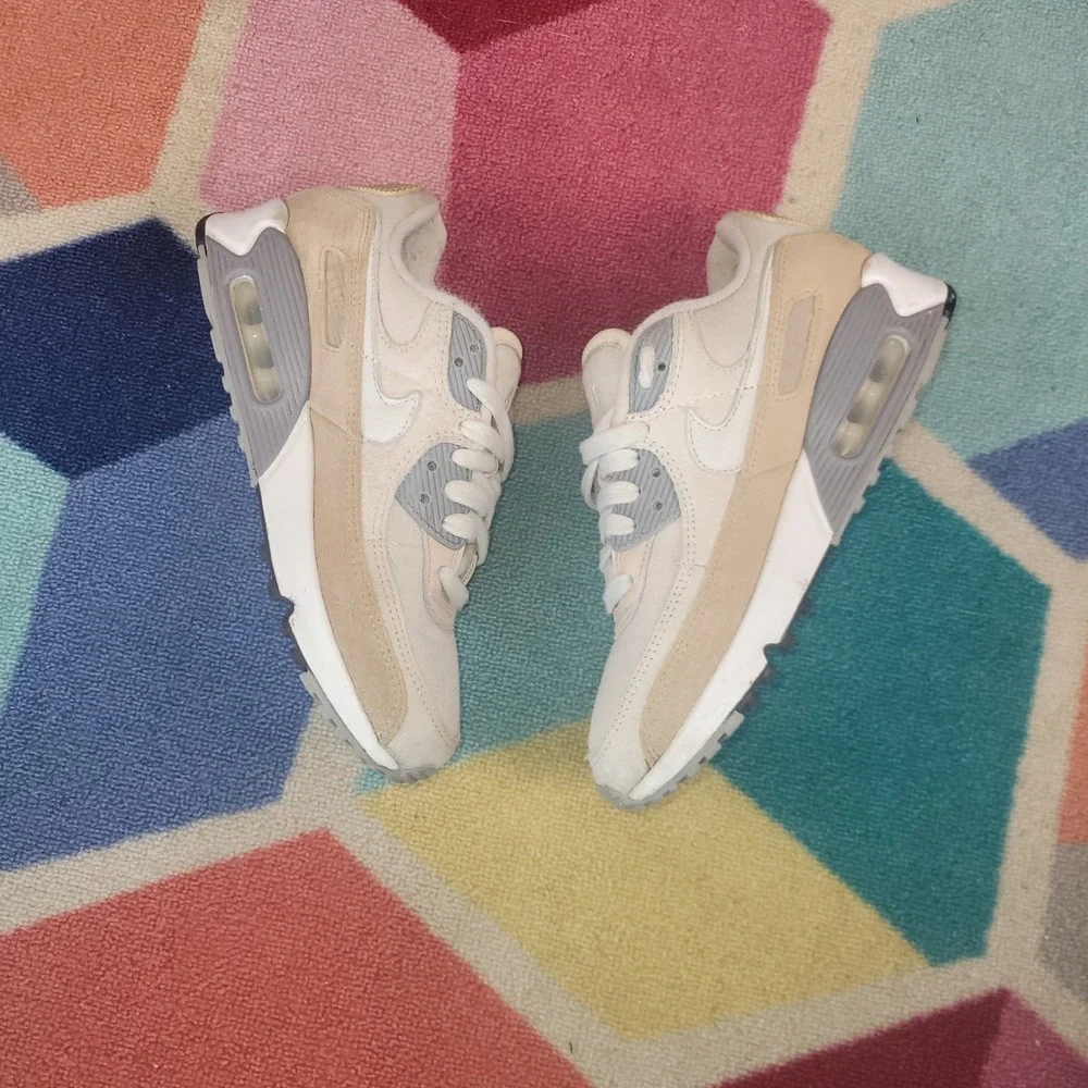 Nike Air Max 90 Premium Hemp Sanddrift Particle Grey Size 6
