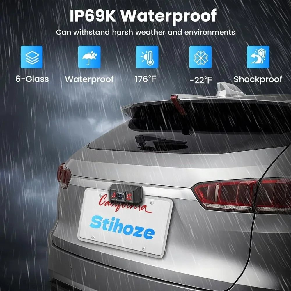 Wireless Backup Camera System 1080P HD Monitor Night Vision