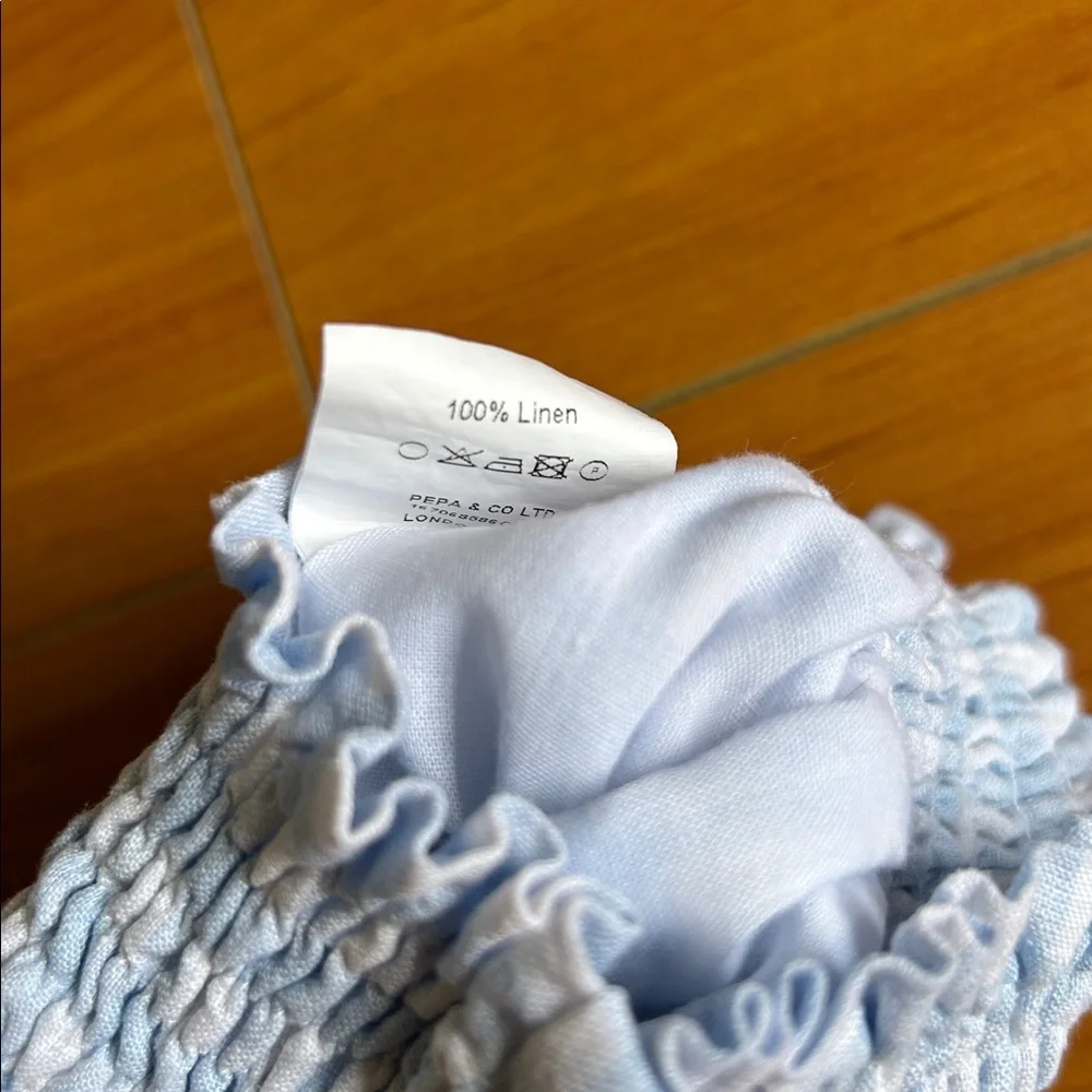 Pepa London Knot Romper & Blue Check Bloomers Newborn