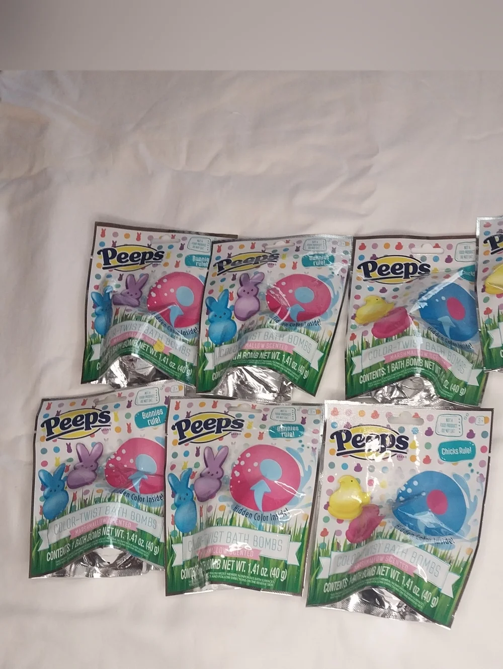 Peeps Color-Twist Marshmallow Scented Bath Bombs