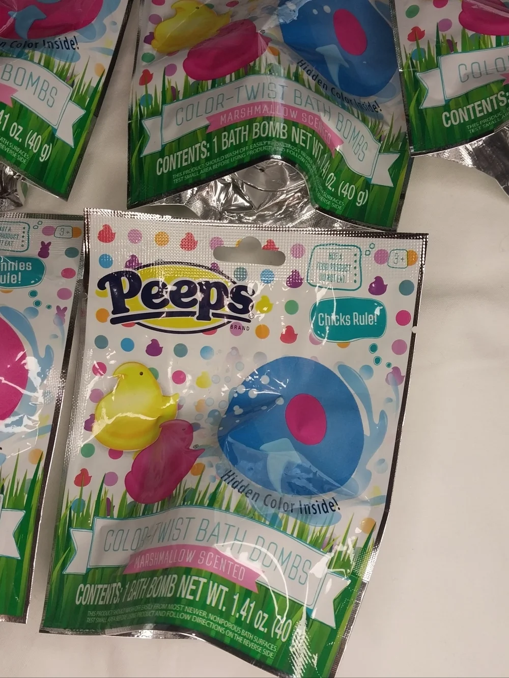 Peeps Color-Twist Marshmallow Scented Bath Bombs