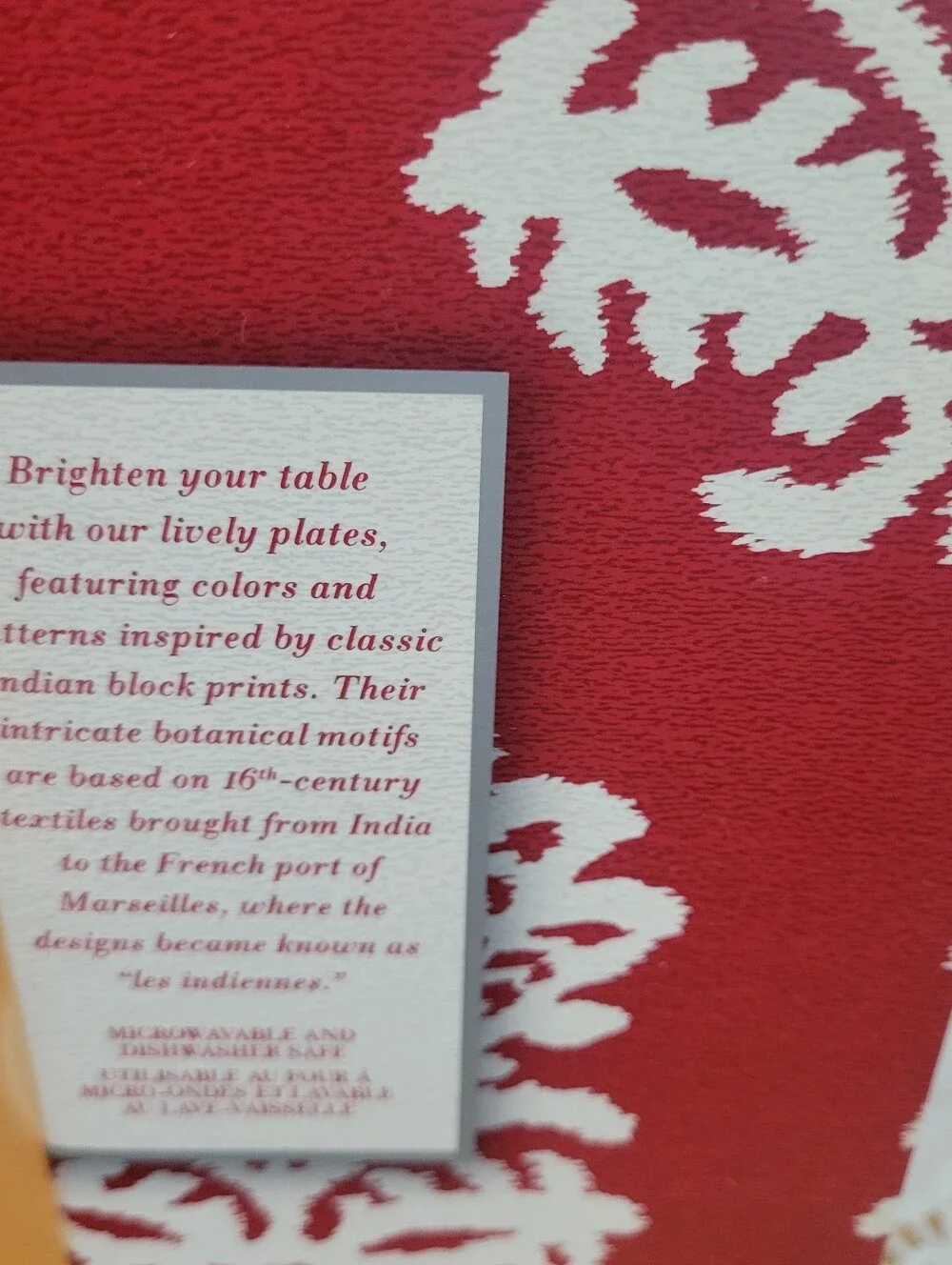 Williams Sonoma brighten pattern deep