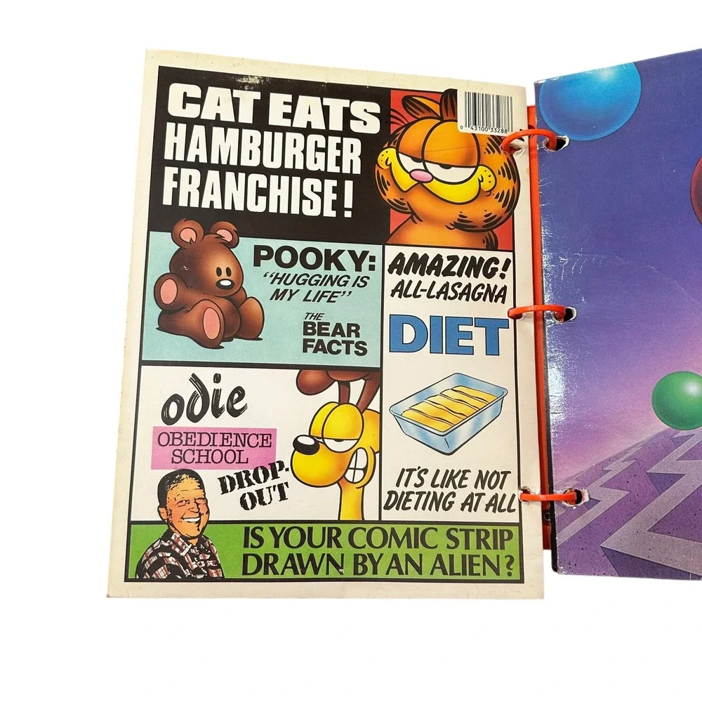 VTG Rad Dog Trapper Keeper 3 Ring Binders Folders Lot 1980s 70s‎ Garfield Folder