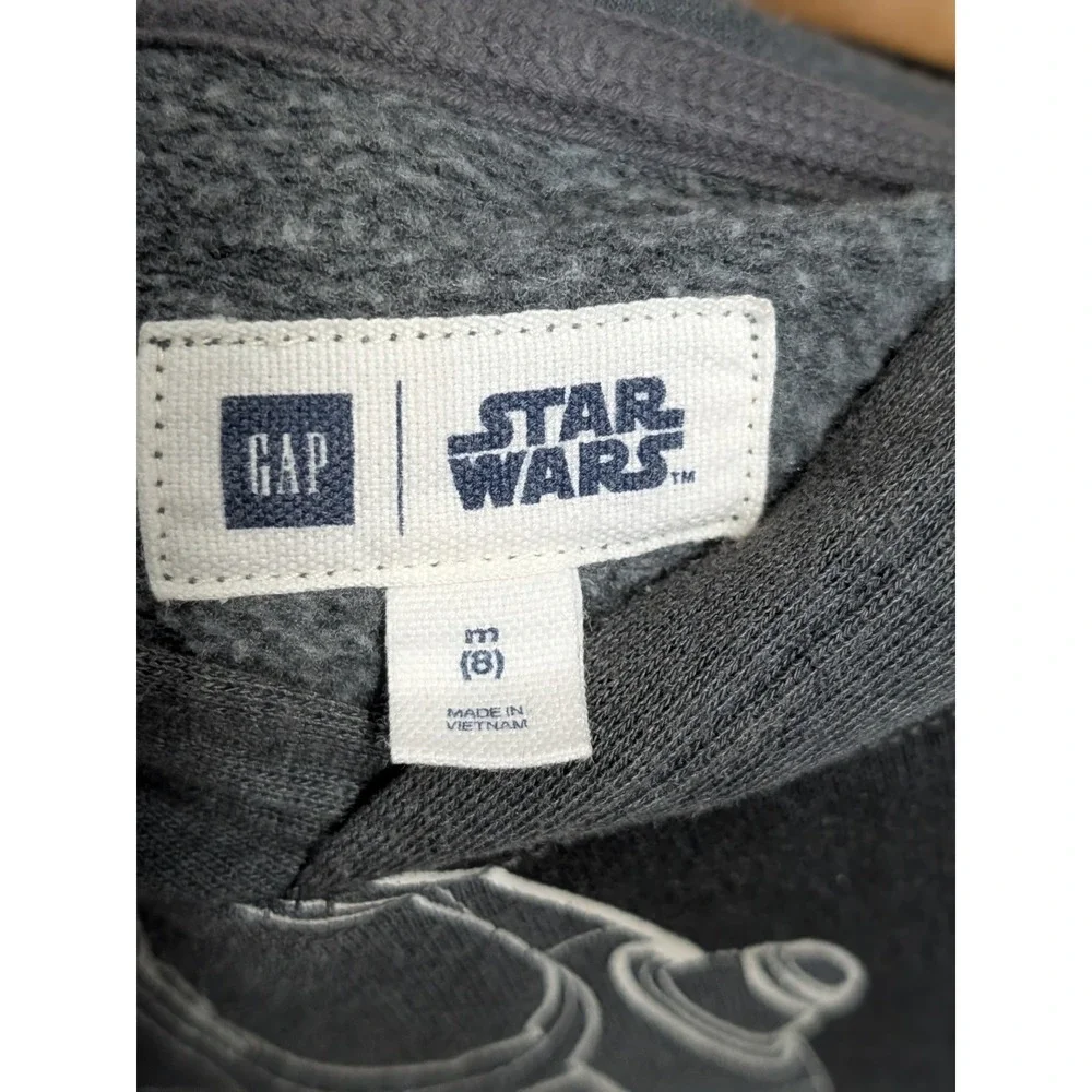 Gap Kids Star Wars BB-8 Hoodie Charcoal Gray Pullover Sweatshirt Size M 8