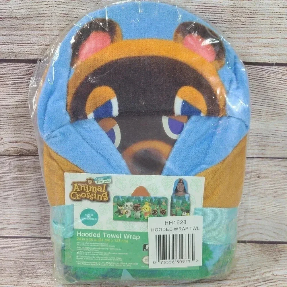 Animal Crossing Hooded Wrap Towel Children's One Size 24