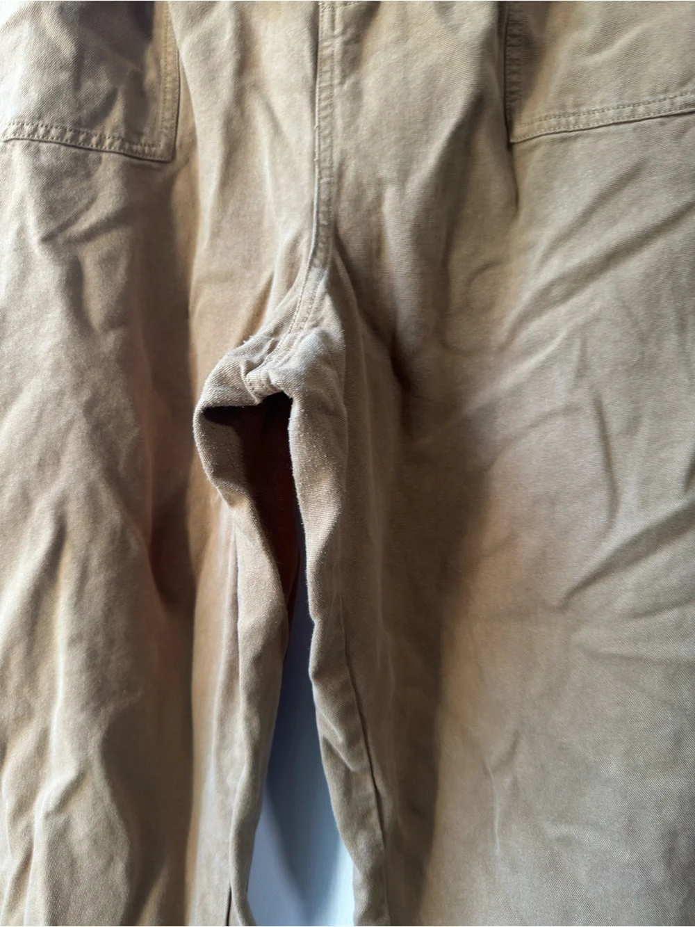 Free People Cropped Drawstring Utility Pants in Camel