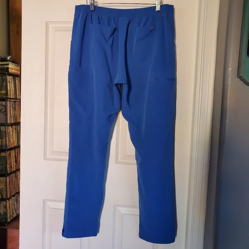 Figs Technical Collection Blue Scrub Pants Straight-Leg TW2000 R Size Medium