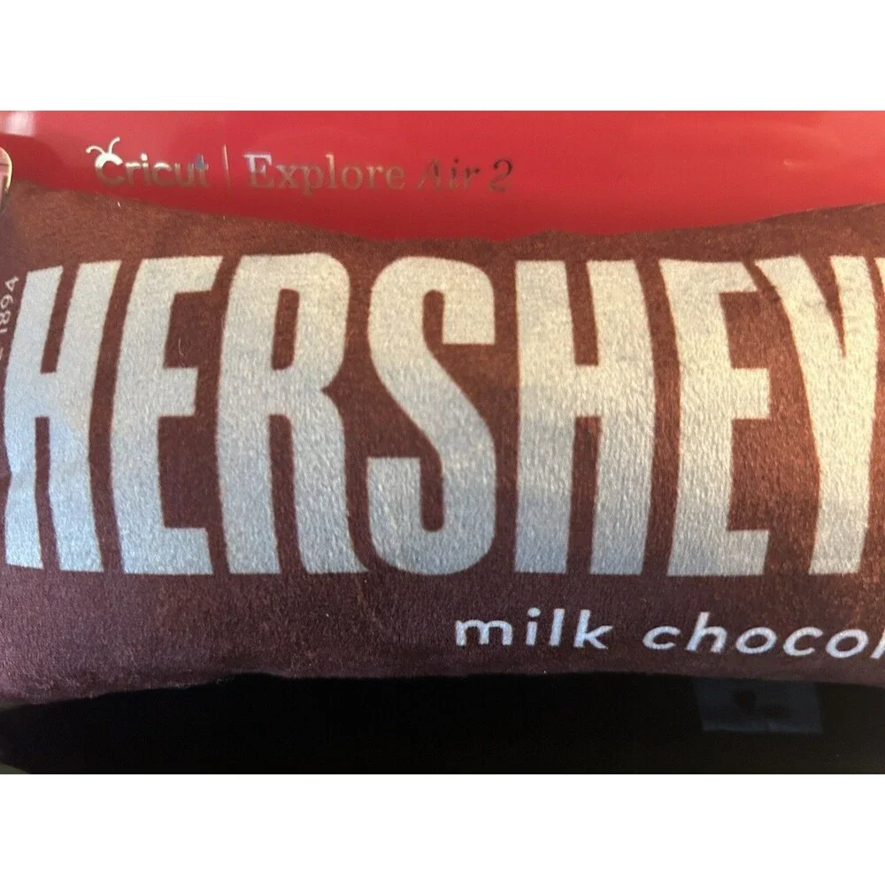 Hershey's Milk Chocolate Candy Bar Plush Dog Toy Crinkle Filling  Squeak