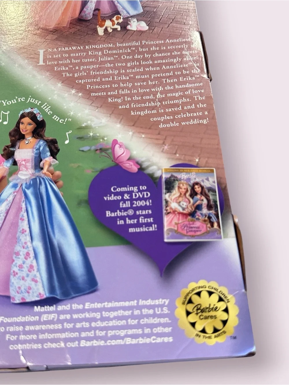 Vintage Barbie As Princess And The Pauper Anneliese Doll 2004 Mattel