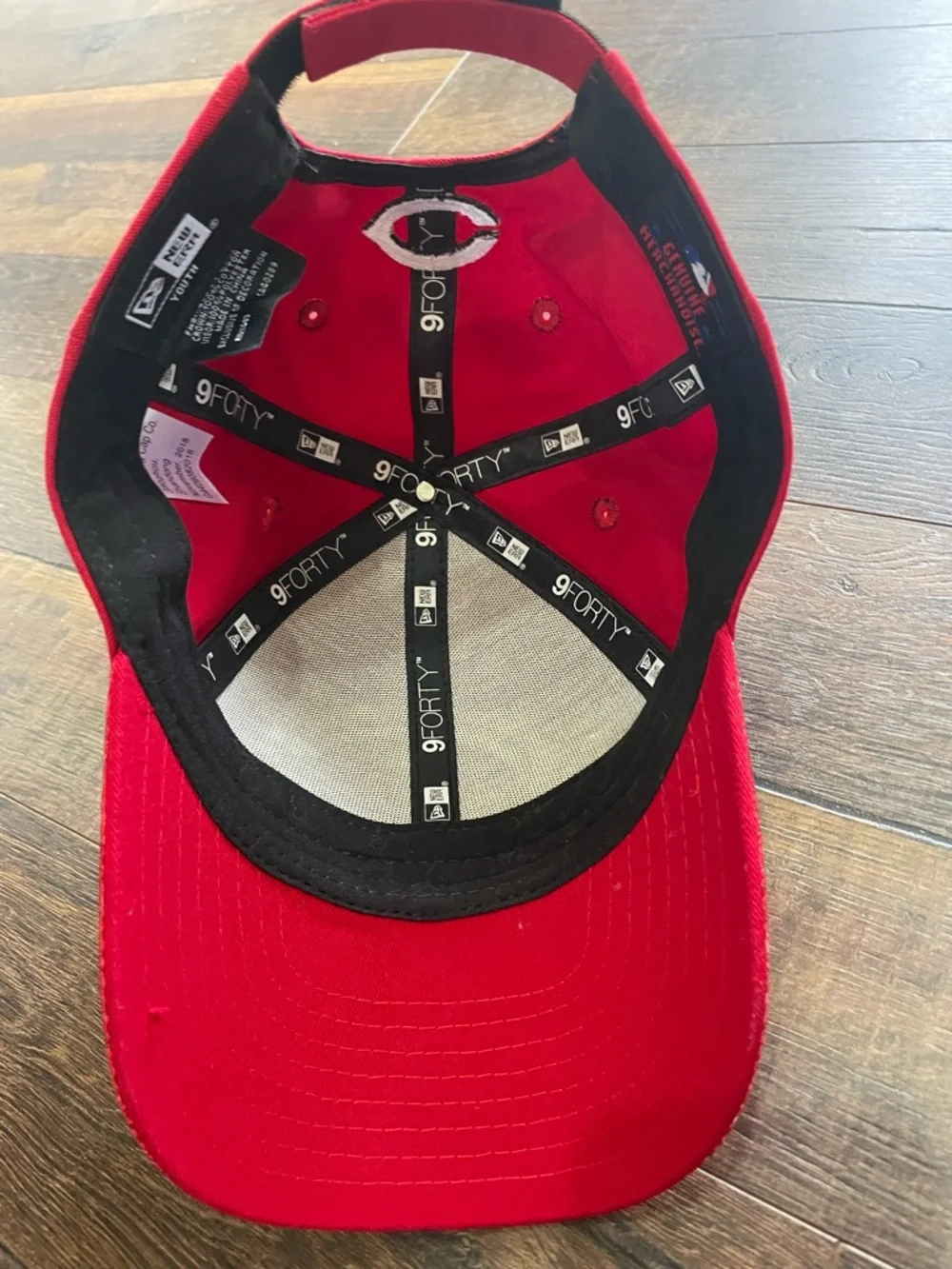 New Era Red 9FORTY Cincinnati Reds Baseball Youth Cap Fits Women