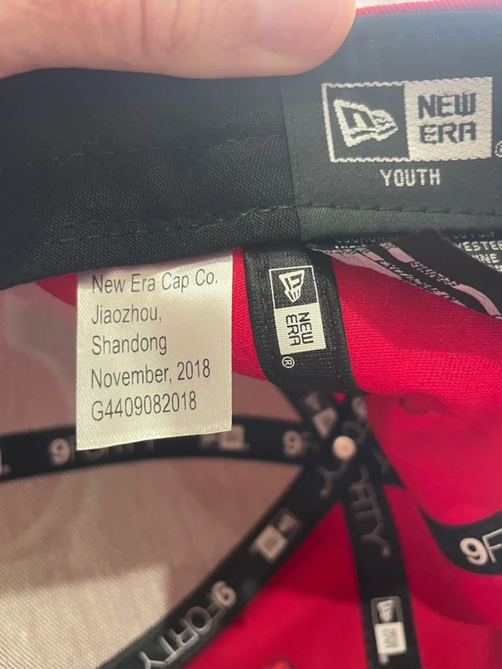 New Era Red 9FORTY Cincinnati Reds Baseball Youth Cap Fits Women
