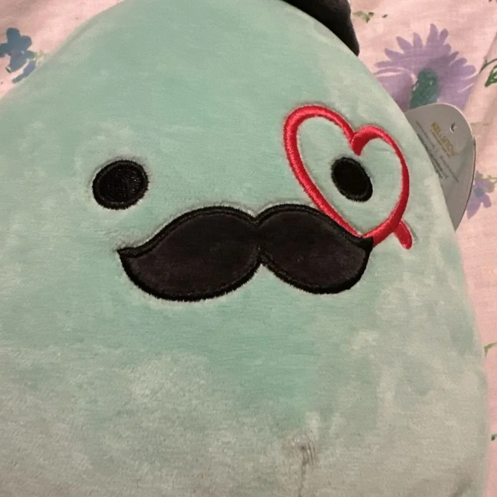 Squishmallow 8 inch Eiko The Octopus w/ Top Hat‎ & Heart New With Tags