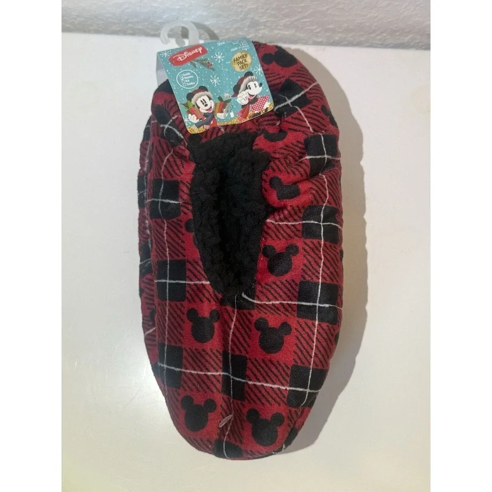Disney‎ Mickey Mouse Slipper Socks Kids M\L Size 13-4 By Fuzzy Babba