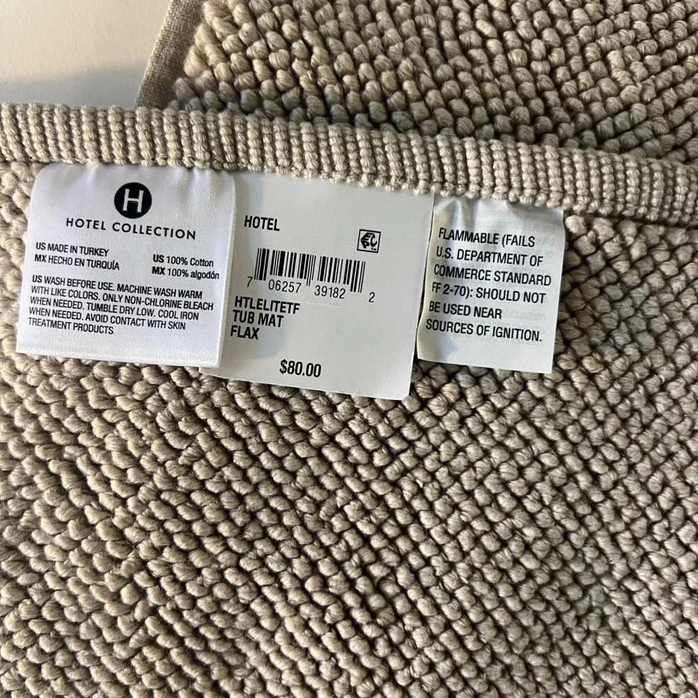 Hotel Collection instructions from cotton