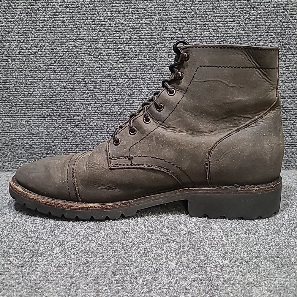 Thursday Boot Company Captain StormKing Dark Olive Leather Combat Boots US 11.5